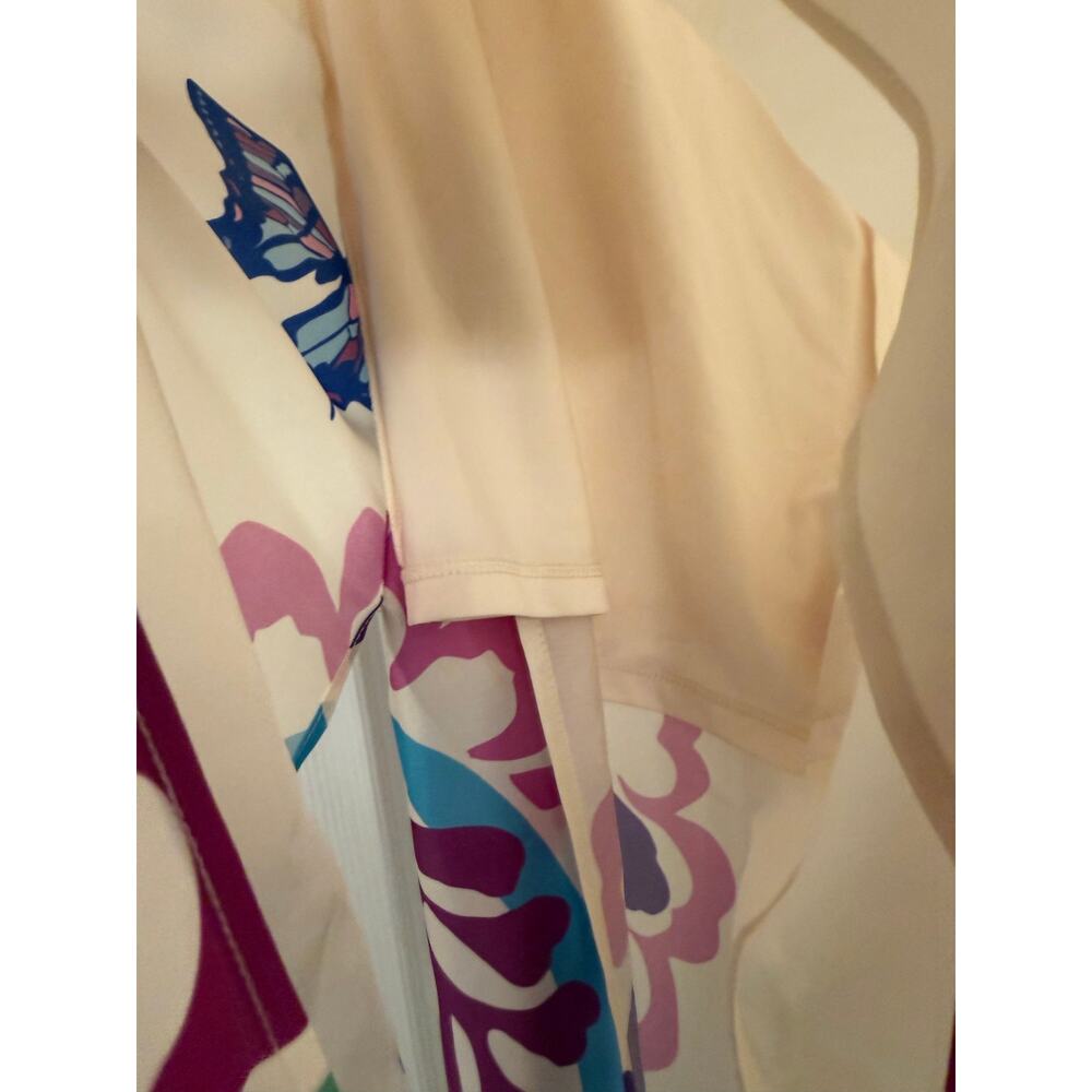 NWOT Johnny Was Jade  Luna Wrap Pant Jonis Dream Cream/Blue Sz Large - Picture 7 of 9